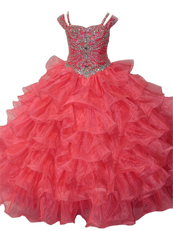 New Luxury Beaded Floor Length Flower Girl Pageant Gowns with Handmade Beaded Children Bridesmaid Birthday Dance Ball Dresses, Black
New Luxury Beaded Floor Length Flower Girl Pageant Gowns with Handmade Beaded Children Bridesmaid Birthday Dance Ball Dresses, Black