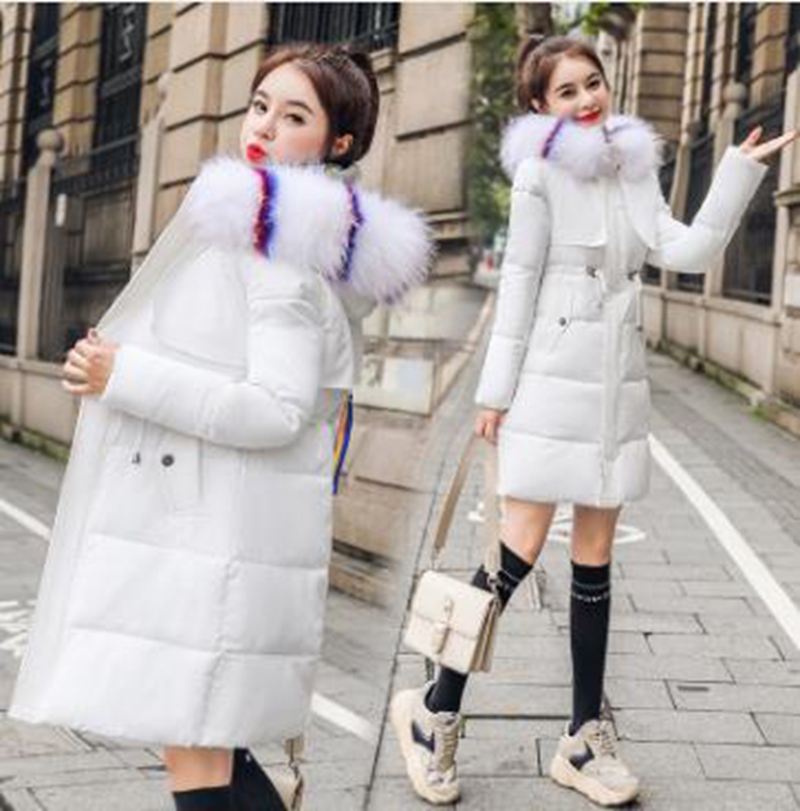 Wholesale new winter big fur collar women's mid-length slim down padded jacket, Black 2
Wholesale new winter big fur collar women's mid-length slim down padded jacket, Black 2