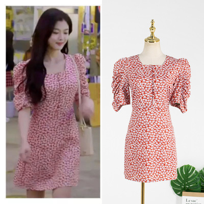 Kim You Jung same 2020 fashion new style square neck floral bubble sleeve short dress summer small fragrance lady skirt
Kim You Jung same 2020 fashion new style square neck floral bubble sleeve short dress summer small fragrance lady skirt