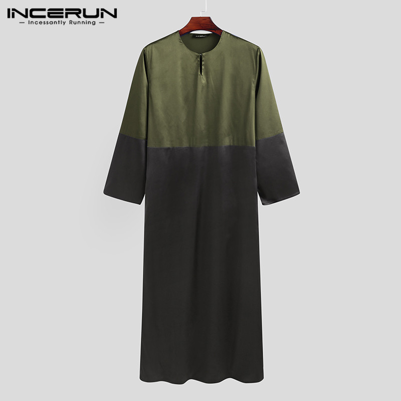 2020 Fashion Men Muslim Jubba Thobe Patchwork V Neck Long Sleeve Robes Casual Middle East Dubai Islamic Arab Mens Katan INCERUN
2020 Fashion Men Muslim Jubba Thobe Patchwork V Neck Long Sleeve Robes Casual Middle East Dubai Islamic Arab Mens Katan INCERUN