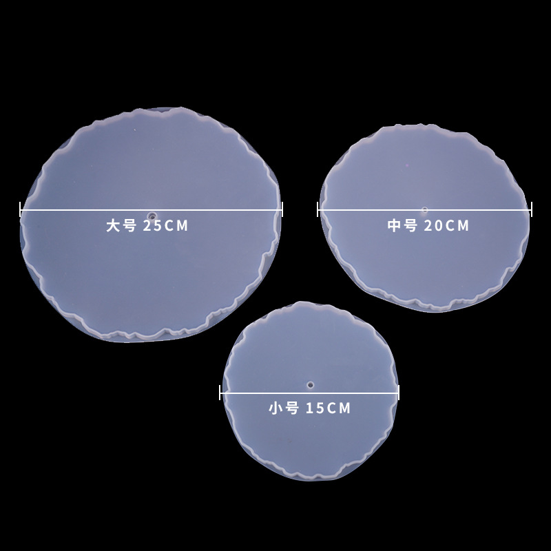 Three Layer Fruit Tray Silicone Mold Cake Stand Epoxy Resin Tray Plate DIY Resin Coaster Mold Handmade Crystal Epoxy Plate Home Decoration