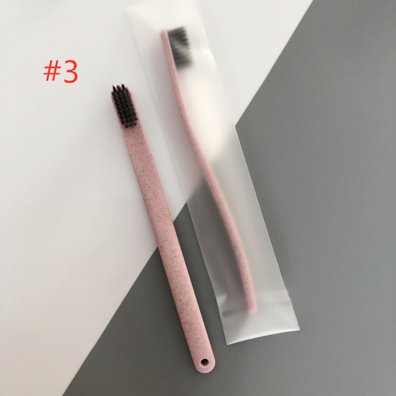 Hot selling Fashion Bamboo Toothbrush Crown Environmentally Toothbrush Bamboo Toothbrush Soft Nylon Capitellum Bamboo Toothbrushes for Hotel