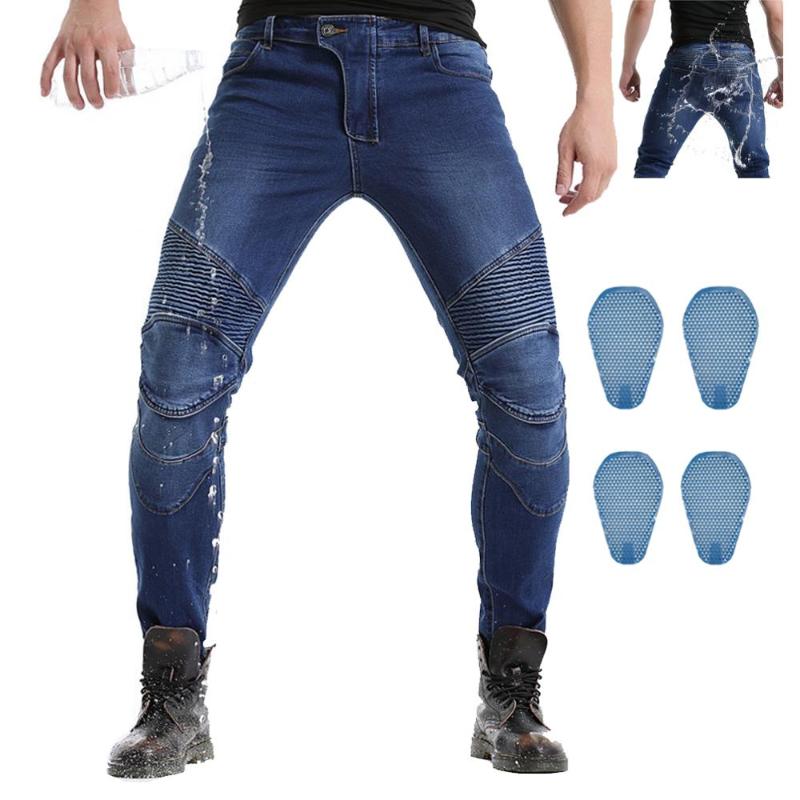Waterproof Men Motorcycle Riding Jeans With 4 X CE Armor Silica Gel Honeycomb Knee Hip Protective Pads Motocross Racing Pants
Waterproof Men Motorcycle Riding Jeans With 4 X CE Armor Silica Gel Honeycomb Knee Hip Protective Pads Motocross Racing Pants