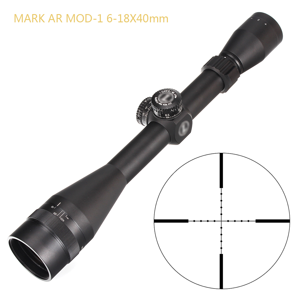 L MARK AR MOD-1 6-18X40 AO Mil-Dot Reticle Hunting RifleScopes 1 Inch Tube Turrets Reset Tactical Rifle Scope
L MARK AR MOD-1 6-18X40 AO Mil-Dot Reticle Hunting RifleScopes 1 Inch Tube Turrets Reset Tactical Rifle Scope