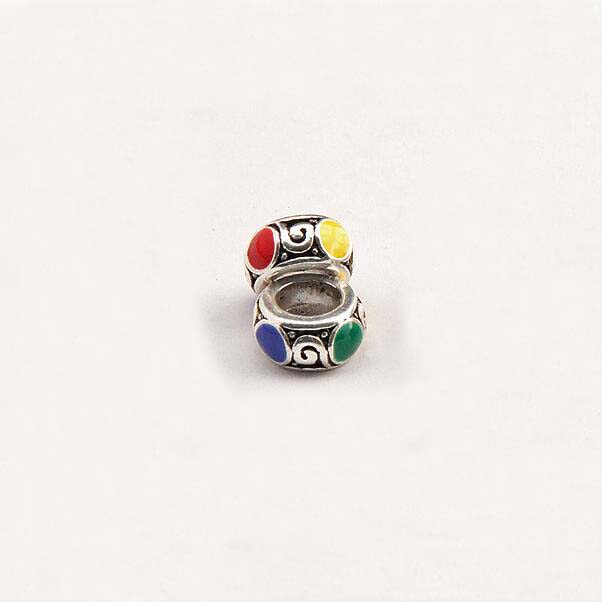 Epacket DHL 9mm Oil-dropping alloy flat beads Big hole auspicious clouds holding bead septa diy featured accessories DFDWZ024 Spacers