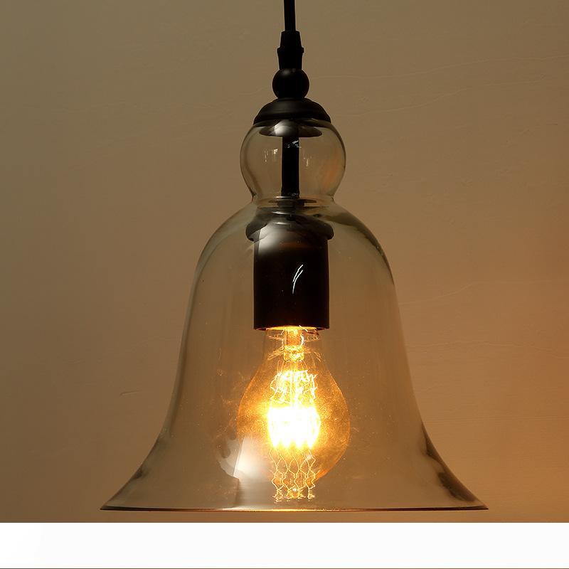 Antique Vintage Style Glass Shade Ceiling Light Pendant Lamp Fixture American modern Loft crystal bell pendant light Retro Chandelier lights
Antique Vintage Style Glass Shade Ceiling Light Pendant Lamp Fixture American modern Loft crystal bell pendant light Retro Chandelier lights