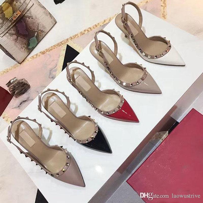 2019 high quality Latest hot ladies rivet high heel Sandals summer shoes luxury designer fashion Slingback Pumps sandals Large size 34-42, Black
2019 high quality Latest hot ladies rivet high heel Sandals summer shoes luxury designer fashion Slingback Pumps sandals Large size 34-42, Black