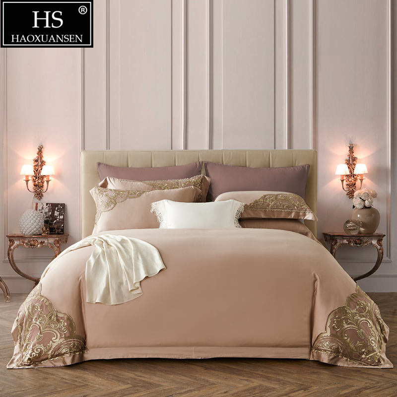 Light Brown Delicate Lace 4Piece Bedding Sets Tencel Lyocell Fabric Queen Size Quilt Cover Pollowcase Sheets Silky Summer
Light Brown Delicate Lace 4Piece Bedding Sets Tencel Lyocell Fabric Queen Size Quilt Cover Pollowcase Sheets Silky Summer