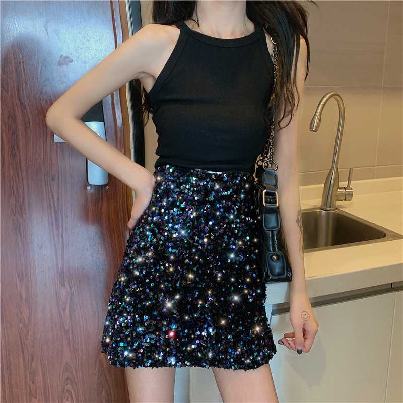 Multicolor Glamorous Colorful Sequin Skirts Womens Spring Autumn Nightout Mid Waist Party Bodycon Mini Skirt, Beige
Multicolor Glamorous Colorful Sequin Skirts Womens Spring Autumn Nightout Mid Waist Party Bodycon Mini Skirt, Beige