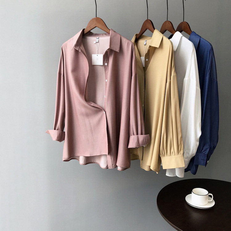 Mooirue Spring Autumn 2020 Femme Korean Blouse Lapel Long Turn-down Collar Shirt Lady Boho Tops, White
Mooirue Spring Autumn 2020 Femme Korean Blouse Lapel Long Turn-down Collar Shirt Lady Boho Tops, White