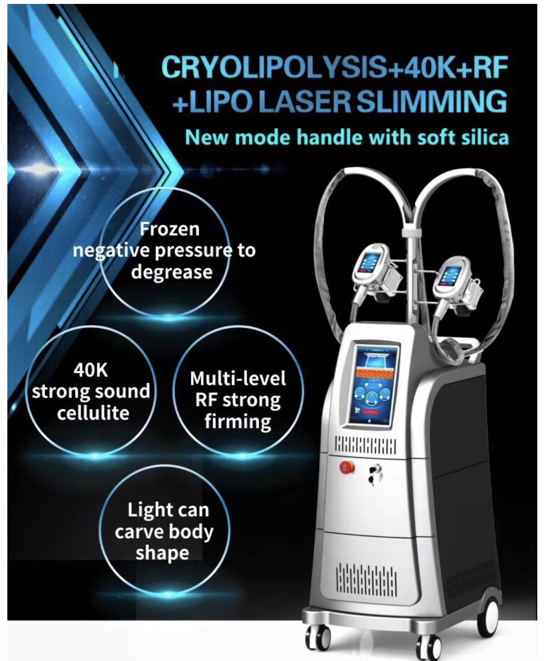 Fat Reduce 7 In 1Fat Freezing Machine Fat Body Slimming Weight Loss Lipo Anti Cellulite Dissolve Fat Cold Therapy Massage