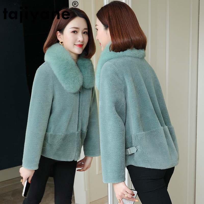 Fur Collar Real Fur Coat Wool Jacket Autumn Winter Coat Women Clothes 2020 Korean Vintage Sheep Shearling Women Tops ZT3745, Black
Fur Collar Real Fur Coat Wool Jacket Autumn Winter Coat Women Clothes 2020 Korean Vintage Sheep Shearling Women Tops ZT3745, Black