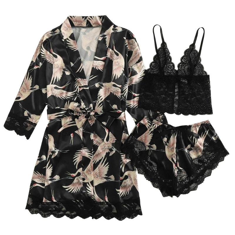 Satin Silk Pajamas Women Nightdress Lingerie Robes Underwear Sleepwear Sexy Babydoll Nightdress Nightgown Sleepwear Underwear, Black
Satin Silk Pajamas Women Nightdress Lingerie Robes Underwear Sleepwear Sexy Babydoll Nightdress Nightgown Sleepwear Underwear, Black