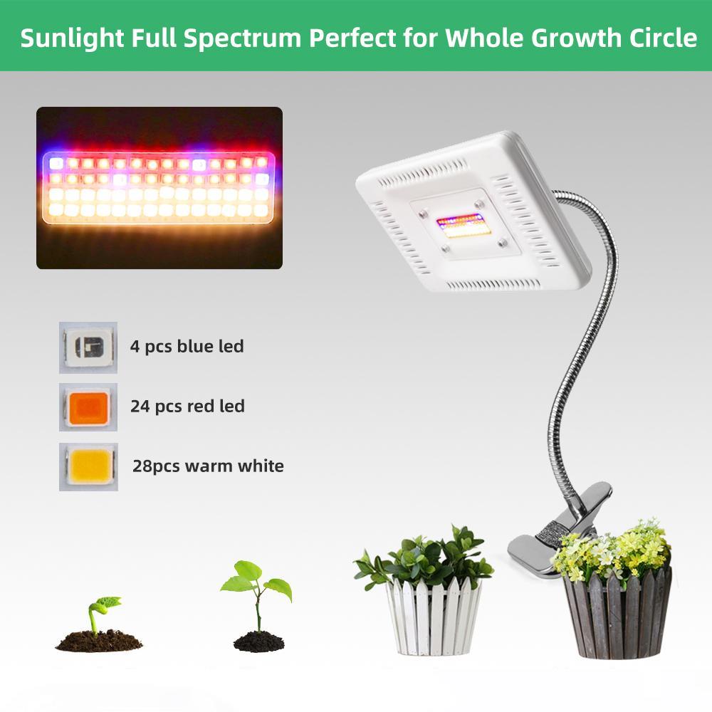 LED Desk Clip Grow Light Full Spectrum 4 Modes 50W 56LEDs Waterproof LED Grow Lamp For Indoor Plants Flowers Greenhouses Tent
LED Desk Clip Grow Light Full Spectrum 4 Modes 50W 56LEDs Waterproof LED Grow Lamp For Indoor Plants Flowers Greenhouses Tent