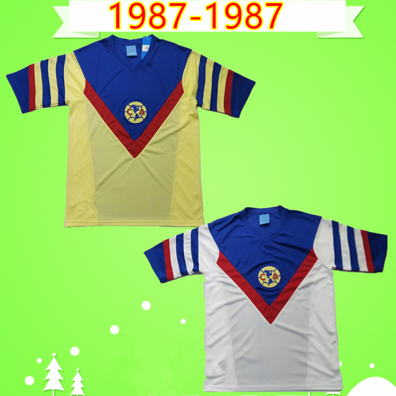 Retro 1987 America MEXICO CLUB LEAGUE CA Soccer Jerseys vintage Camiseta de futbol home yellow away white 87 LIGA MX football shirts, Black;yellow
Retro 1987 America MEXICO CLUB LEAGUE CA Soccer Jerseys vintage Camiseta de futbol home yellow away white 87 LIGA MX football shirts, Black;yellow