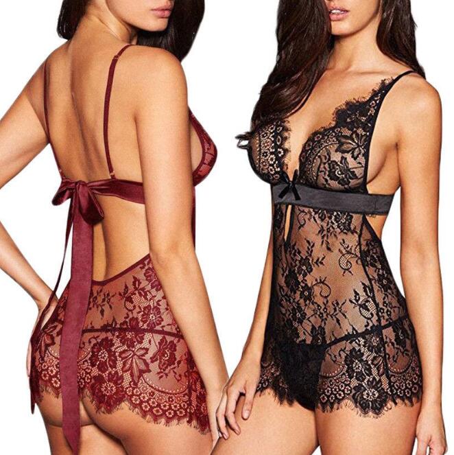 Woman Pajamas Sexy Lingerie Lace Dress Babydoll Women Underwear Nightwear Women Pyjamas Sleepwear Plus Size S-2XL Free DHL F027, Black;white
Woman Pajamas Sexy Lingerie Lace Dress Babydoll Women Underwear Nightwear Women Pyjamas Sleepwear Plus Size S-2XL Free DHL F027, Black;white
