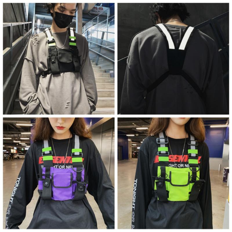 Fashion Chest Rig Bag Reflective Vest Streetwear Hip Hop Functional Harness Chest Bag Pack Front Waist Pouch Backpack
Fashion Chest Rig Bag Reflective Vest Streetwear Hip Hop Functional Harness Chest Bag Pack Front Waist Pouch Backpack