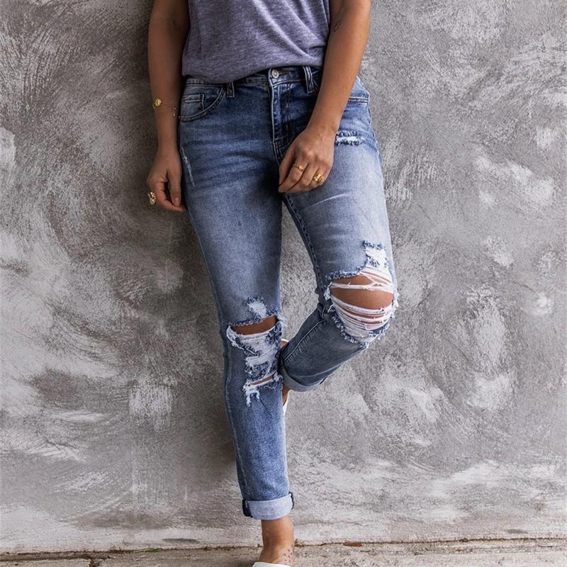 Jeans Woman Plus Size 2XL Pocket Hole Denim Button Zipper High Waist Pants Jean Femme Ripped Jeans For Women Jeans#3, Blue
Jeans Woman Plus Size 2XL Pocket Hole Denim Button Zipper High Waist Pants Jean Femme Ripped Jeans For Women Jeans#3, Blue