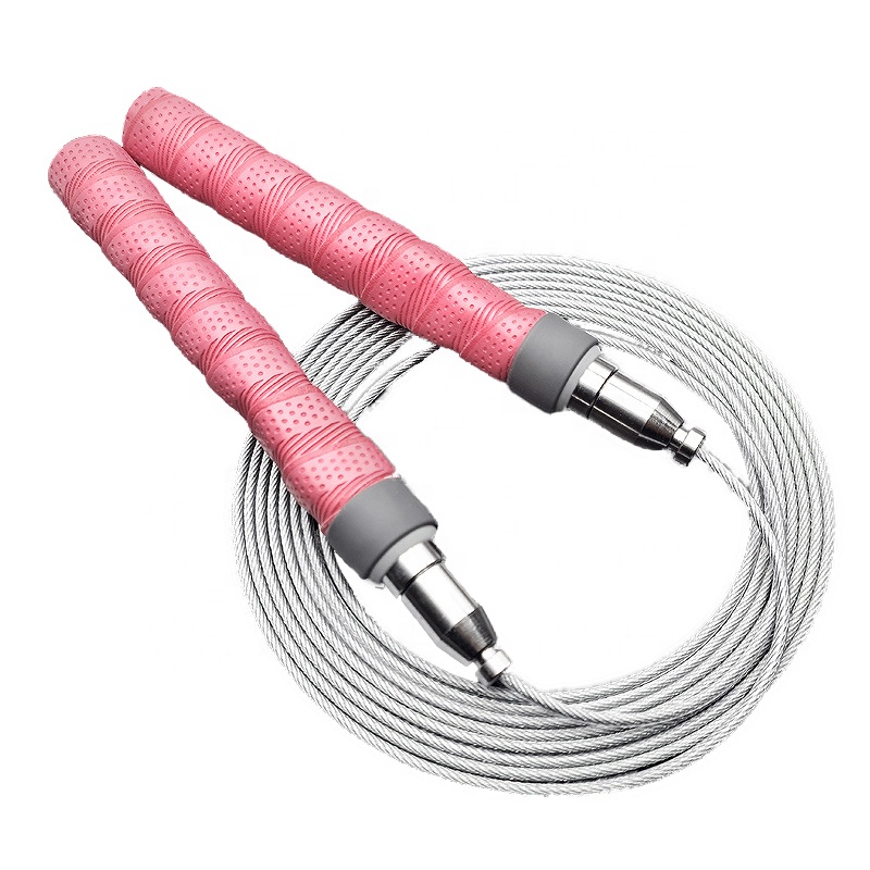 

Steel Cable Speed Jumping Rope Self Locking Tape Handle Skipping Rope Adjustable Competitive Training Jump For Men Women