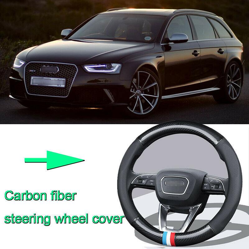 High Quality Car Non-slip black carbon fiber leather car steering wheel cover for Audi RS4
High Quality Car Non-slip black carbon fiber leather car steering wheel cover for Audi RS4