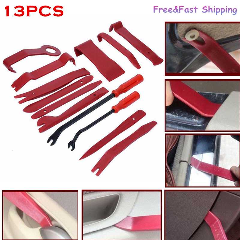 12/13pc Car Disassembly Tools DVD Stereo Refit Kits Interior Plastic Trim Panel Dashboard Installation Removal Tool Repair Tools
12/13pc Car Disassembly Tools DVD Stereo Refit Kits Interior Plastic Trim Panel Dashboard Installation Removal Tool Repair Tools