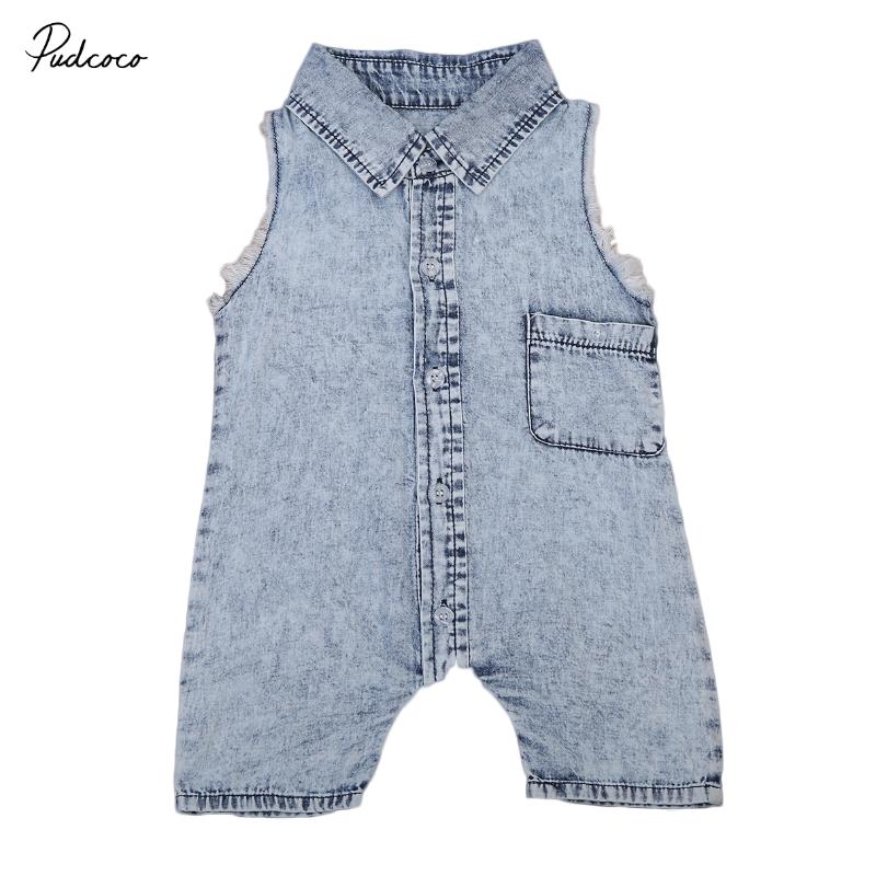 Newborn Infant Baby Boy Girls Romper Sleeveless Denim Jumpsuit Casual Boys Costumes Summer, As pic
Newborn Infant Baby Boy Girls Romper Sleeveless Denim Jumpsuit Casual Boys Costumes Summer, As pic