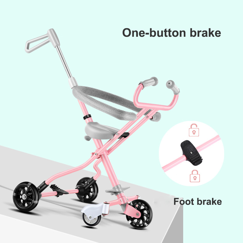 Foldable Children's Stroller Baby Anti-rollover Trolley Tollder Lightweight Stroller Folding Five-wheeled for Newborn
Foldable Children's Stroller Baby Anti-rollover Trolley Tollder Lightweight Stroller Folding Five-wheeled for Newborn