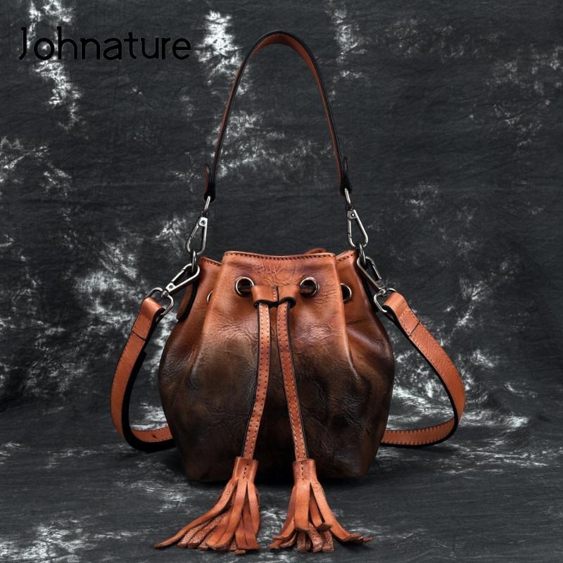 Johnature 2020 New Vintage Cowhide Multifunctional Women Small Bag Fashion Bucket Genuine Leather Tassel Shoulder&crossbody Bags, Green
Johnature 2020 New Vintage Cowhide Multifunctional Women Small Bag Fashion Bucket Genuine Leather Tassel Shoulder&crossbody Bags, Green