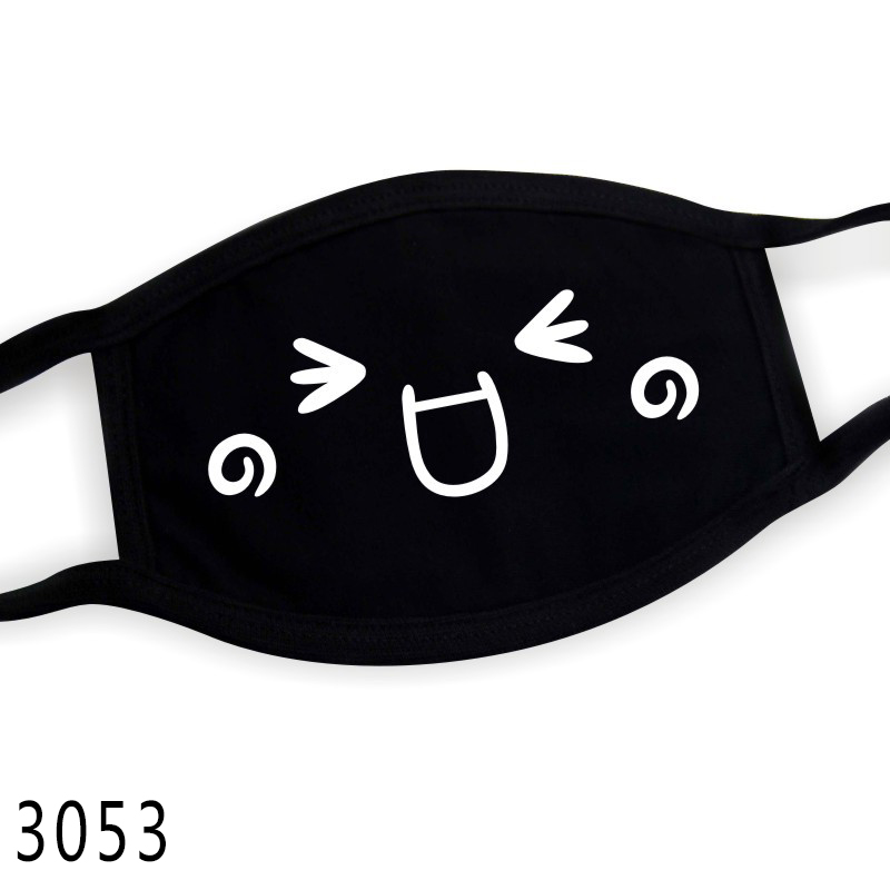 Festive Party Supplies Respirator Keep Warm Cotton Cute Bear Masks Anime Cartoon Lucky Bear Anti Dust Unisex Fashion Black1288697