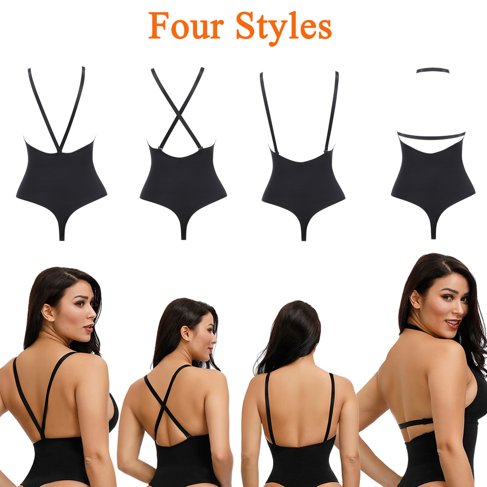 WAIST SECRET Women Slimming Shapewear Bodysuits Body Shaper Thong Shapewear Panty Bodysuit Slim Tummy Shapers Vest Underwear CX200803