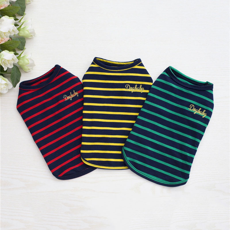 Pet Dogs Clothes Cotton Breathable Soft Spring Summer Fashion Stripe Dogs Vest Sports Casual T-Shirt For Small Dog Puppy Costume, Green
Pet Dogs Clothes Cotton Breathable Soft Spring Summer Fashion Stripe Dogs Vest Sports Casual T-Shirt For Small Dog Puppy Costume, Green