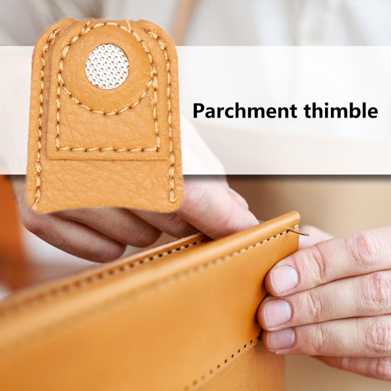 Sewing Leather Finger Cots Guard Cover Thimble Thumb Fingertip Protection Gloves Needle Thimble Sewing Accessories
Sewing Leather Finger Cots Guard Cover Thimble Thumb Fingertip Protection Gloves Needle Thimble Sewing Accessories