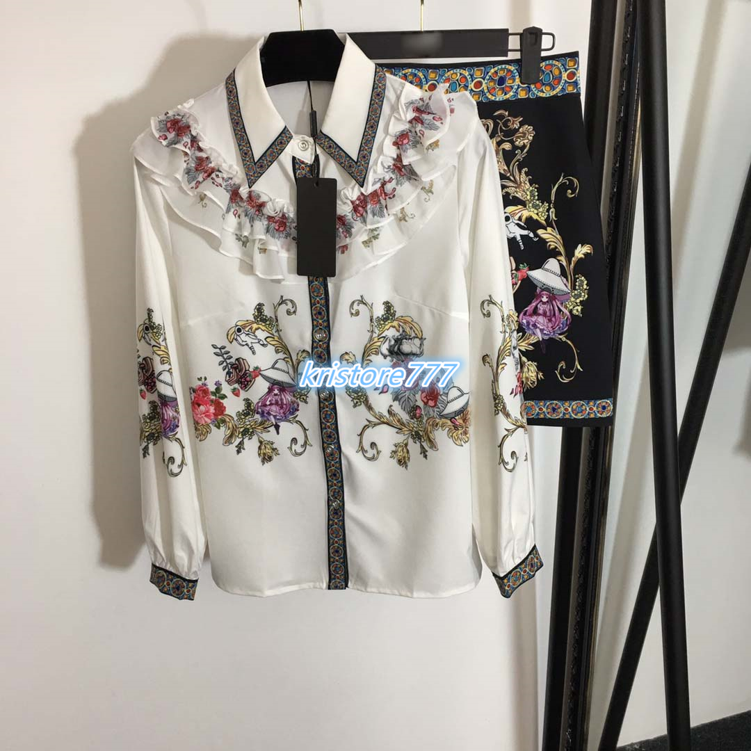 2020 women's girls blouse suit pulover long sleeve shirts tops+mini a-line skirt female fashion runway two piece lapel neck tee dress set, Multi
2020 women's girls blouse suit pulover long sleeve shirts tops+mini a-line skirt female fashion runway two piece lapel neck tee dress set, Multi