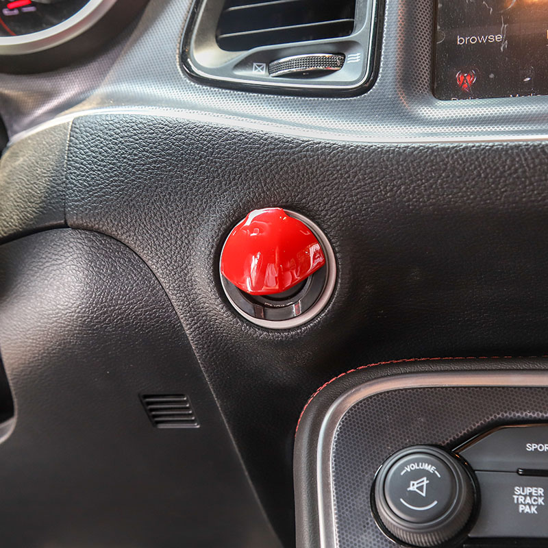 ABS Car Engine Start Button Cover for Dodge Challenger 2015 UP Factory Outlet Car Interior Accessories