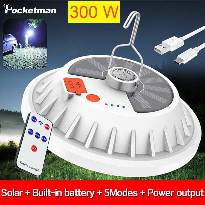 300W Rechargeable LED Bulb Lamp Remote Control Solar Charge Lantern Portable Emergency Night Market Light Outdoor Camping Home
300W Rechargeable LED Bulb Lamp Remote Control Solar Charge Lantern Portable Emergency Night Market Light Outdoor Camping Home