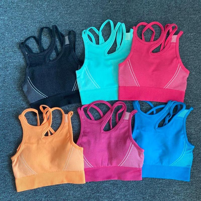 Multicolored Seamless Yoga Bra Women Fitness Cropped Top Padded Push Up Sports Bra Gym Brassiere Femme Workout Active Wear, Black bra
Multicolored Seamless Yoga Bra Women Fitness Cropped Top Padded Push Up Sports Bra Gym Brassiere Femme Workout Active Wear, Black bra
