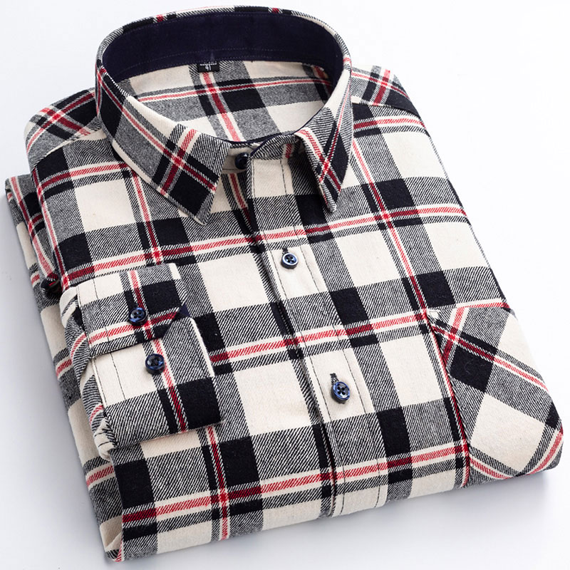 Men's Long Sleeve 100% Cotton Flannel Plaid Casual Shirt Comfortable Checked Fashion Brushed High Quality Regular Outdoor Shirt, 822
Men's Long Sleeve 100% Cotton Flannel Plaid Casual Shirt Comfortable Checked Fashion Brushed High Quality Regular Outdoor Shirt, 822
