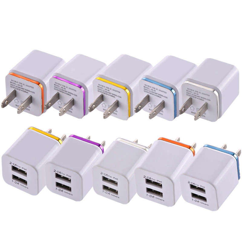 Metal Dual USB Port wall Charging Charger US Plug 2.1A AC Power Adapter Wall Charger Plug for iphone 6 7 8 X for Samsung android phone
Metal Dual USB Port wall Charging Charger US Plug 2.1A AC Power Adapter Wall Charger Plug for iphone 6 7 8 X for Samsung android phone