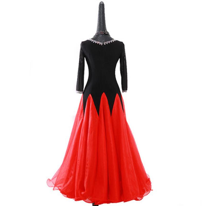 Modern dance skirt new costumes ballroom dance dress waltz big swing ballroom long skirt female social, Black
Modern dance skirt new costumes ballroom dance dress waltz big swing ballroom long skirt female social, Black