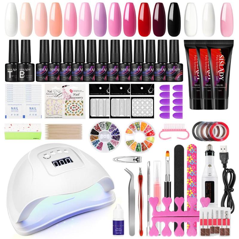 SISLADY Nail Set UV LED Nail Dryer With Polish Kit Soak Off Manicure Tools Set Electric Drill Machine
SISLADY Nail Set UV LED Nail Dryer With Polish Kit Soak Off Manicure Tools Set Electric Drill Machine