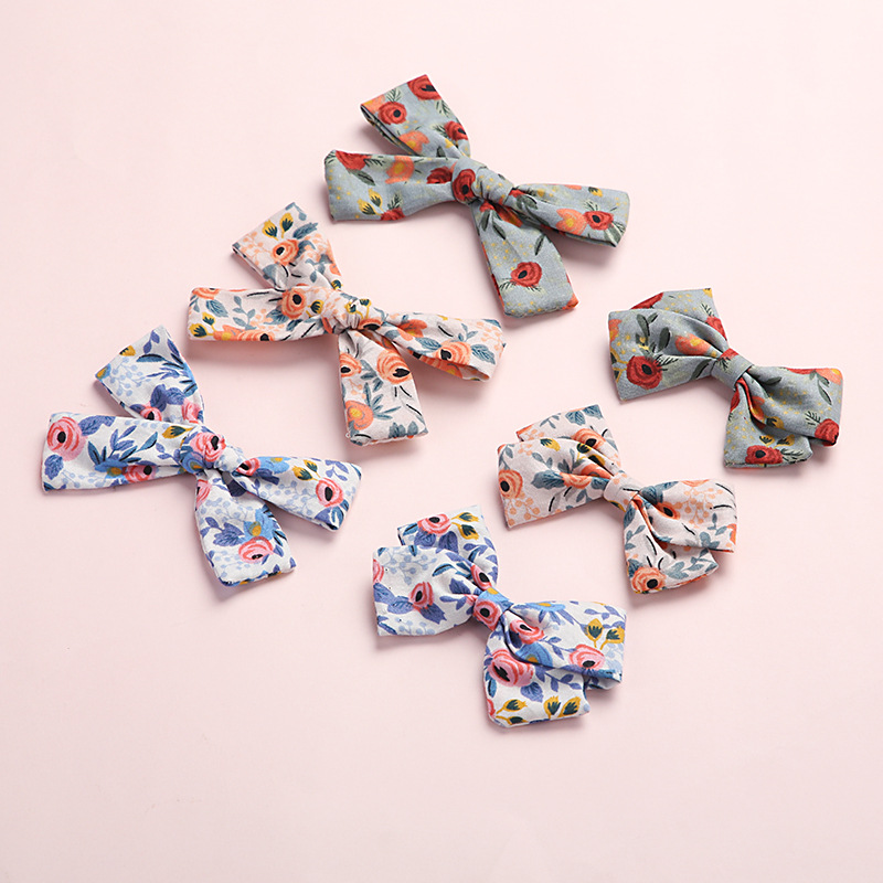 Baby Hair Clips Girls Handtied Bow Hairpin Floral Printing Children Cotton Hair Accessories Summer Kids Infant Cute Barrette
Baby Hair Clips Girls Handtied Bow Hairpin Floral Printing Children Cotton Hair Accessories Summer Kids Infant Cute Barrette