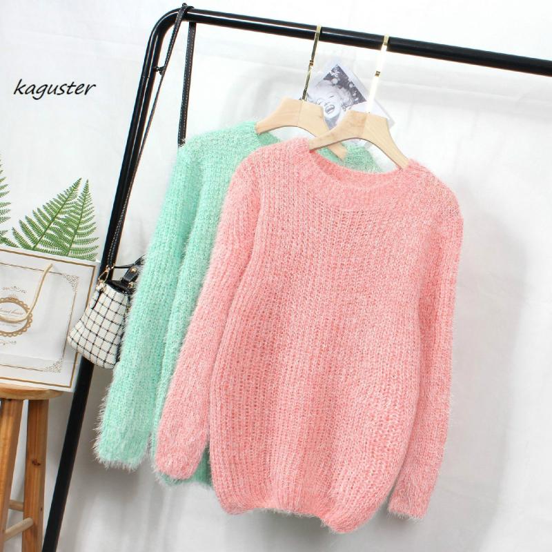 2020sweaters Spring Autumn new women pullovers loose knitting turtleneck sweater female Candy color O-Neck Solid mohair, Pink
2020sweaters Spring Autumn new women pullovers loose knitting turtleneck sweater female Candy color O-Neck Solid mohair, Pink