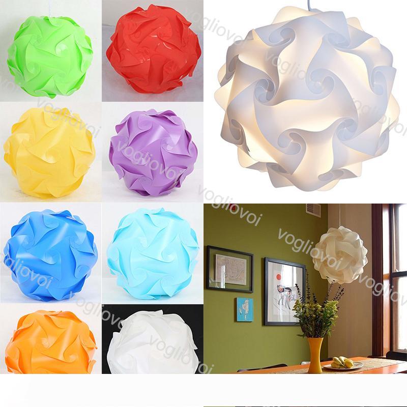Jigsaw Light Modern IQ?Puzzle Lamp Shade 25cm 30cm 40cm Ceiling Lampshade Creative DIY Chandelier Light Lamp EPACKET