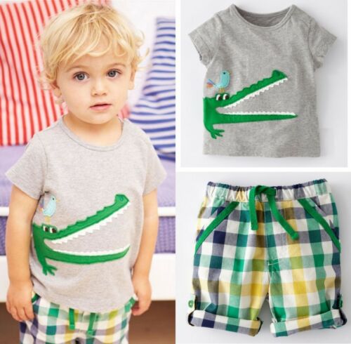 UK Stock Toddler Kids Boys Summer Tops T-shirt Plaid Shorts Casual Outfits Set, White
UK Stock Toddler Kids Boys Summer Tops T-shirt Plaid Shorts Casual Outfits Set, White