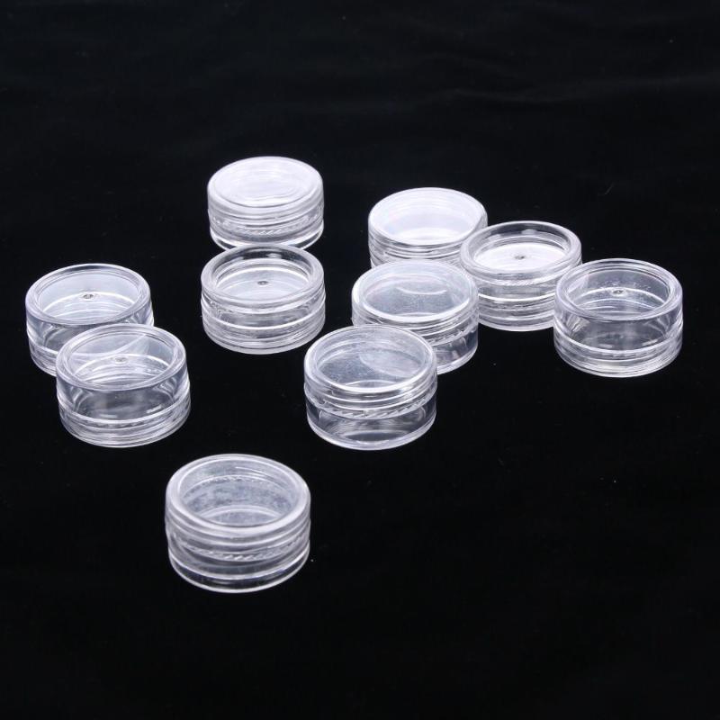 10Pcs/lot 3g 5g Clear Small Empty Cosmetic Refillable Bottles Plastic Eyeshadow Makeup Face Cream Jar Pot Container Bottle
10Pcs/lot 3g 5g Clear Small Empty Cosmetic Refillable Bottles Plastic Eyeshadow Makeup Face Cream Jar Pot Container Bottle