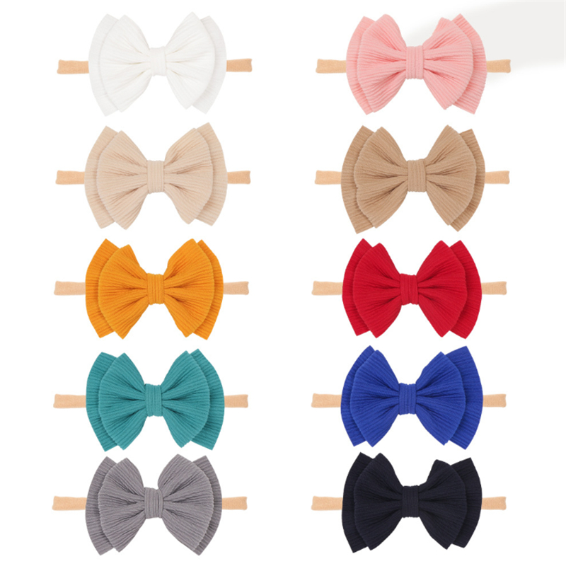 10pcs/lot Large Double Layer Hair Bow Headband Girls 2020 Hot Sale Nylon Hairbands Kids Solid Elastic Headbands Hair Accessories, Color 2
10pcs/lot Large Double Layer Hair Bow Headband Girls 2020 Hot Sale Nylon Hairbands Kids Solid Elastic Headbands Hair Accessories, Color 2