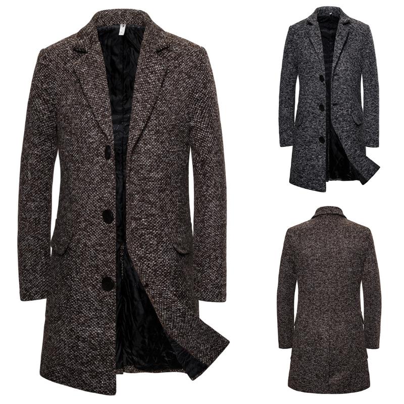 Autumn winter new woolen coat casual fashion single-breasted men's trench coat woolen windbreaker jacket overcoat windcheater, 01
Autumn winter new woolen coat casual fashion single-breasted men's trench coat woolen windbreaker jacket overcoat windcheater, 01