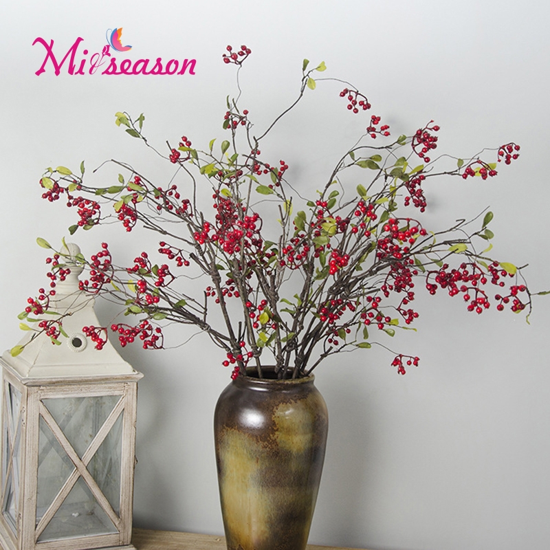 1PCS Long Artificial Fruit Berries Pomegranate Cherry Bouquet For Christmas Home Decorative Fake Vivid Holly berries 95cm, Blue
1PCS Long Artificial Fruit Berries Pomegranate Cherry Bouquet For Christmas Home Decorative Fake Vivid Holly berries 95cm, Blue