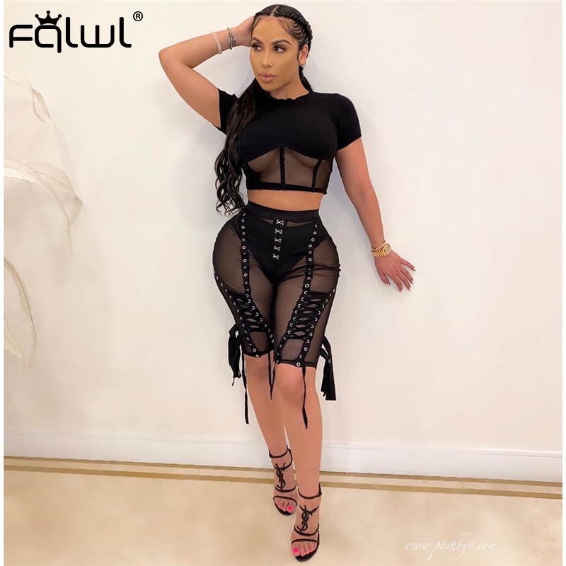 FQLWL Transparent Lace Up Mesh Bodycon Shorts Women Bandage Spandex High Waist Shorts Female Ladies Sexy Club Black Women
FQLWL Transparent Lace Up Mesh Bodycon Shorts Women Bandage Spandex High Waist Shorts Female Ladies Sexy Club Black Women