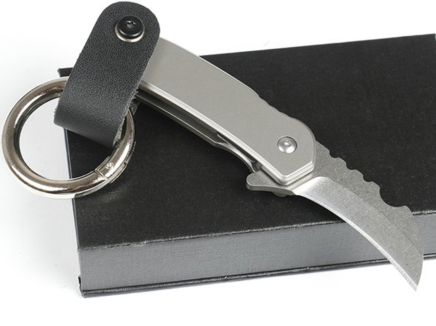 Jefrey Collins End High Mini Small Karambit Claw Folding Knife D2 Blade TC4 Titanium Alloy Handle With Repair Tool